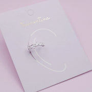 Earcuff Estela en Plata con Circones