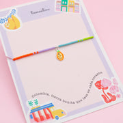 Pulsera Mostacilla Papaya