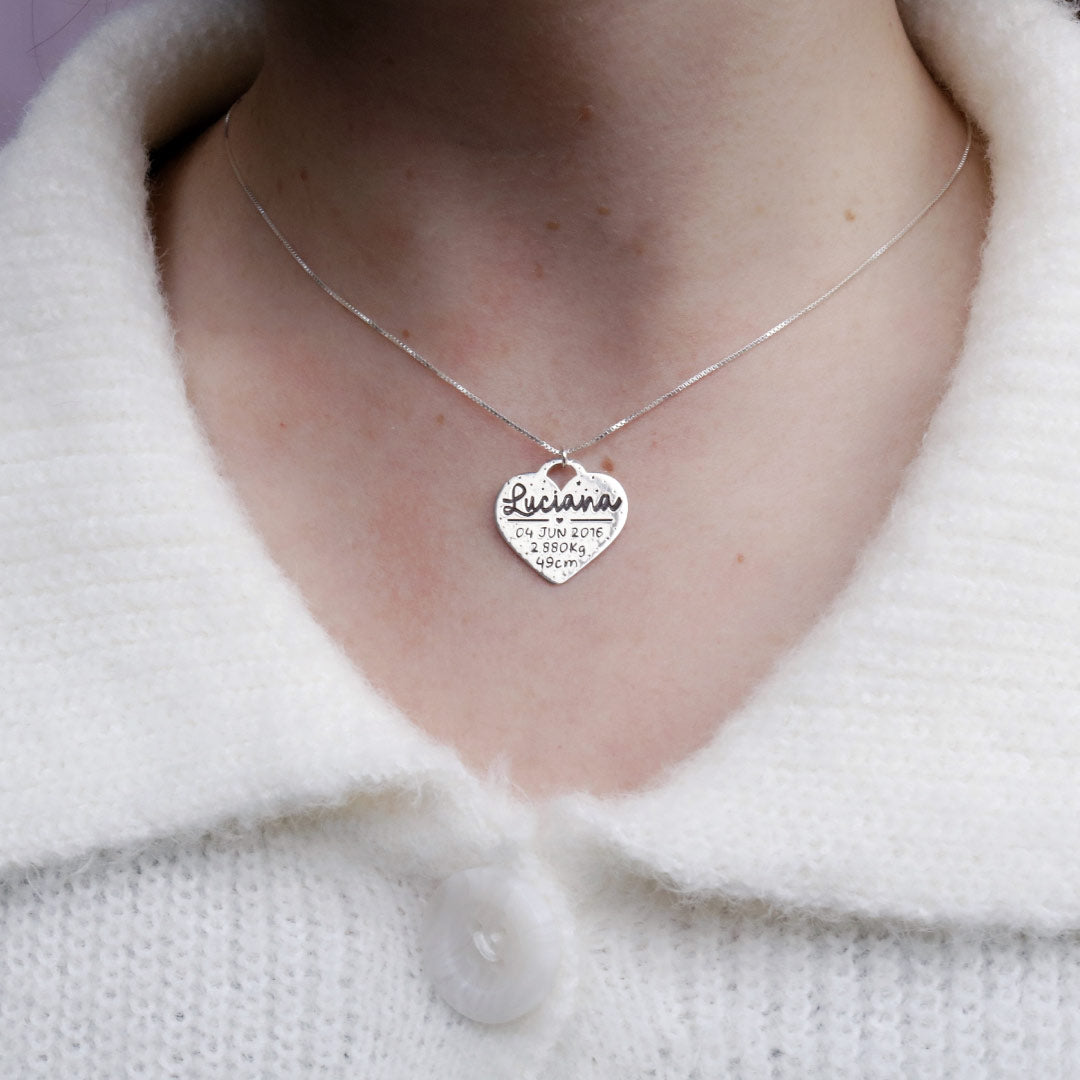 Collar en Plata Mi Primer Latido