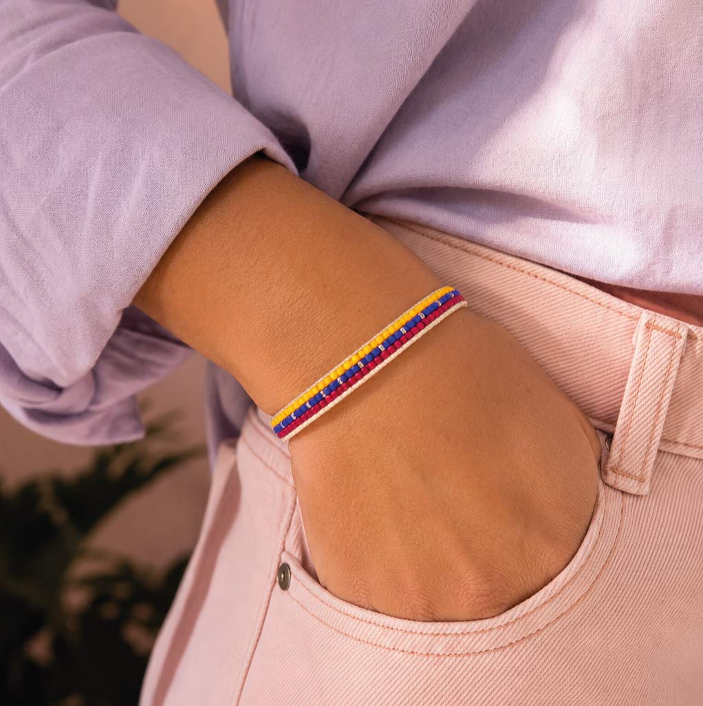 Pulsera Mostacilla Bandera de Colombia