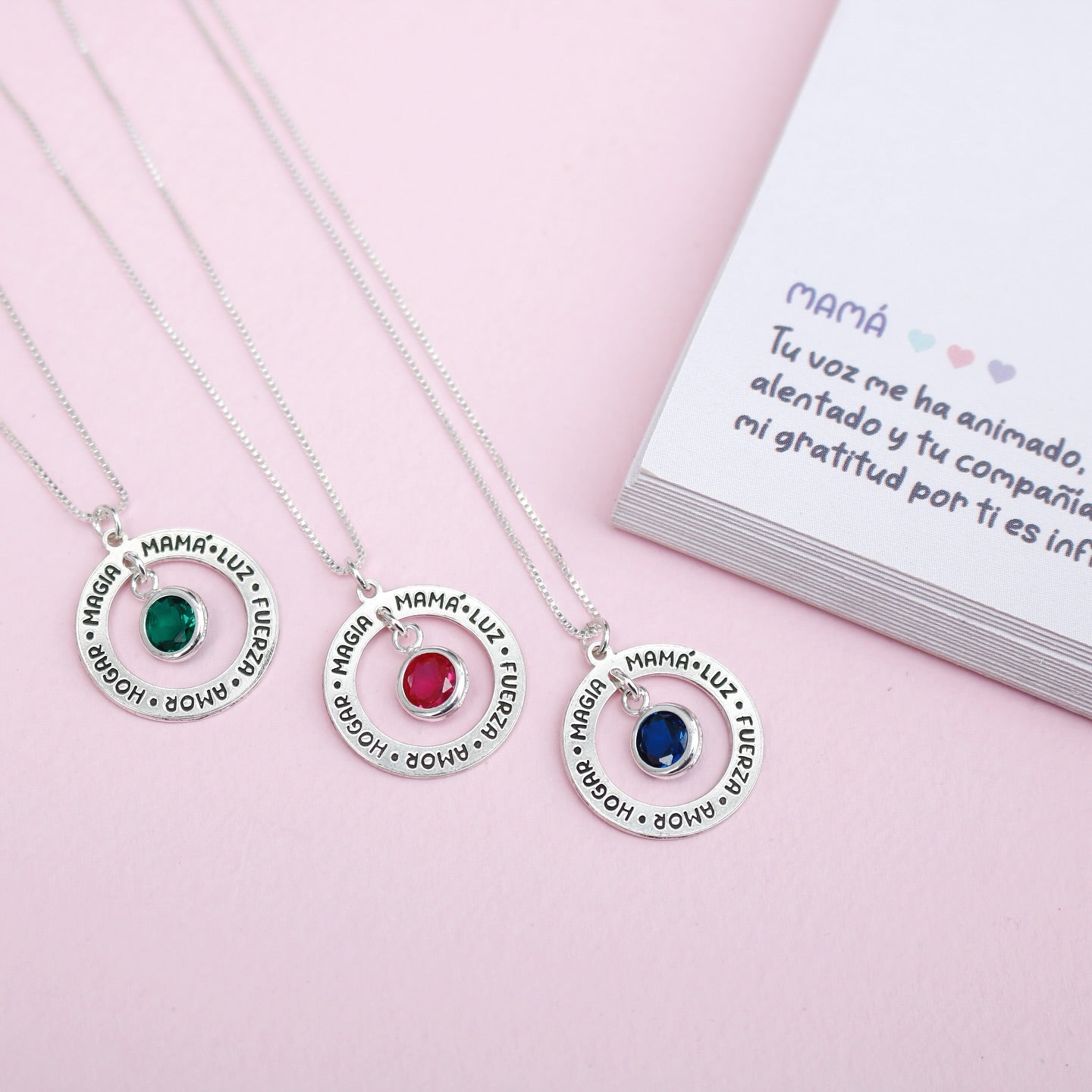 Collar en Plata Mamá Circón