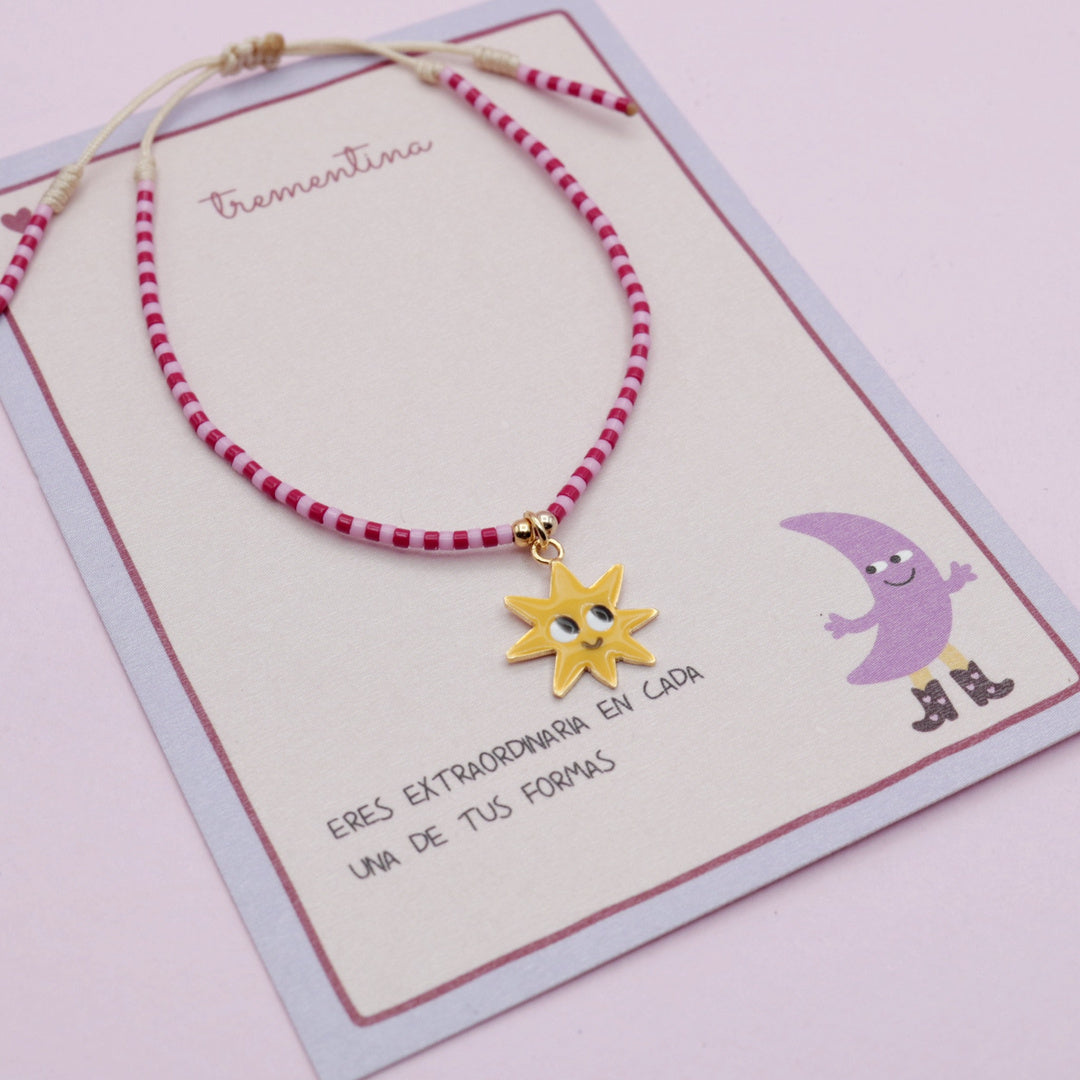 Pulsera Mostacilla Sol Estrellado