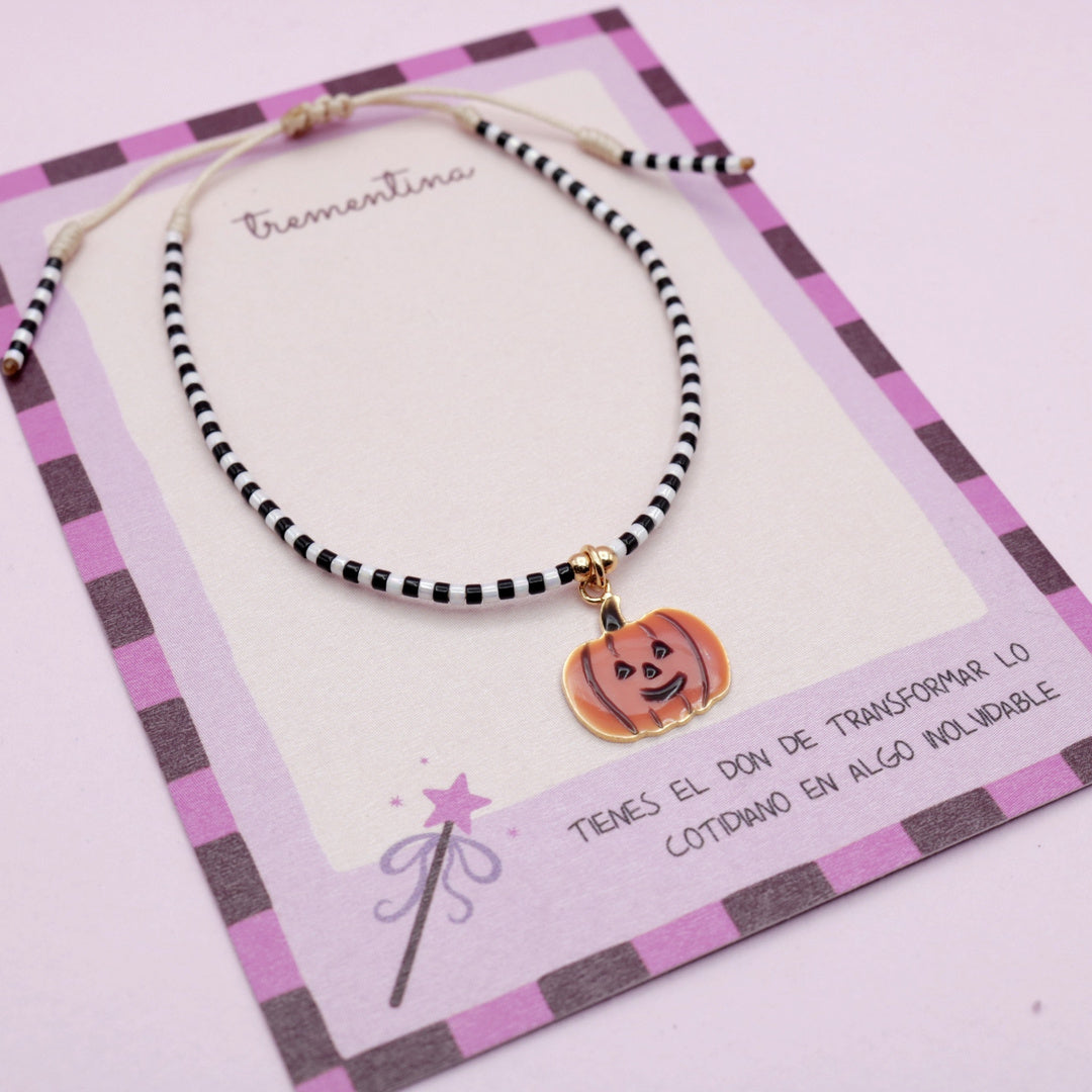 Pulsera Mostacilla Calabaza