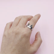 Anillo de Plata Gato Cósmico
