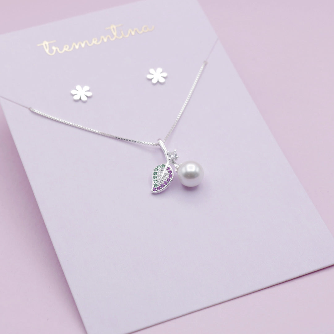 Juego de Joyas Flor de Primavera en Plata