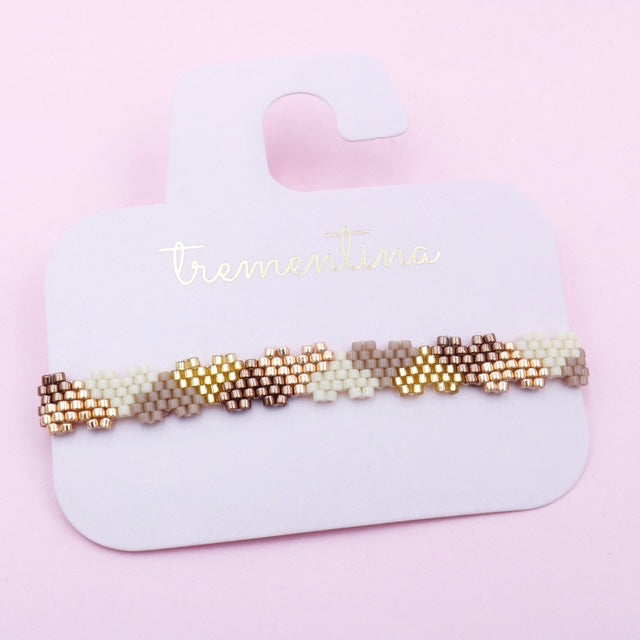 Pulsera Mostacilla Golden Calm