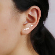 Ear climber Zig Zag