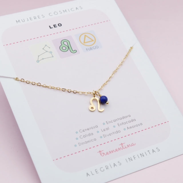 Collar Dorado Leo Mujeres Cósmicas