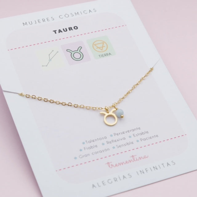 Collar Dorado Tauro Mujeres Cósmicas