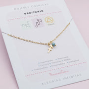 Collar Dorado Sagitario Mujeres Cósmicas