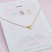 Collar Dorado Virgo Mujeres Cósmicas