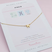 Collar Dorado Piscis Mujeres Cósmicas