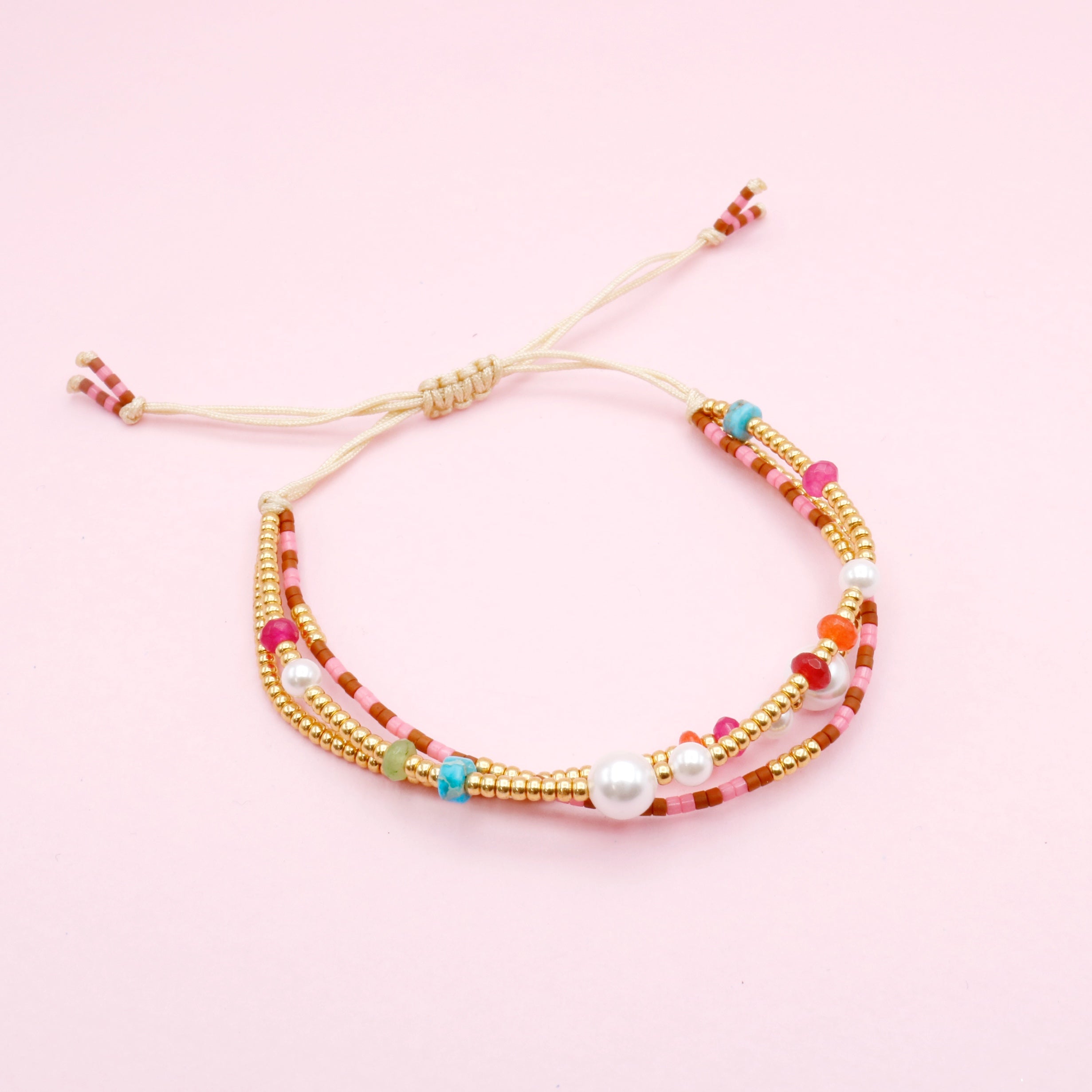 Pulsera Triple Candy Pearl