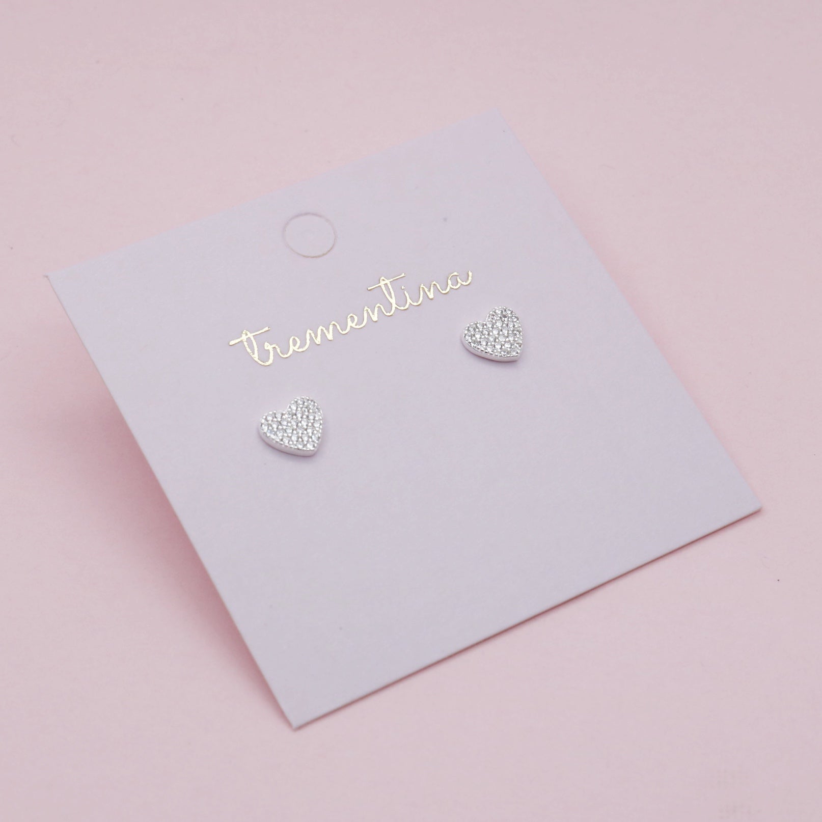Topitos Corazón Brillos Transparentes