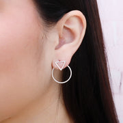 Aretes Minimalista Triángulo