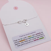 Pulsera en Plata Infinito Corazón