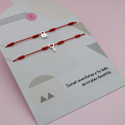 Pulseras Hilo Rojo Candado y Llave en Plata