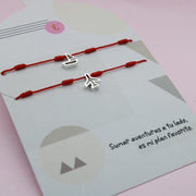 Pulseras Hilo Rojo Barco y Avión