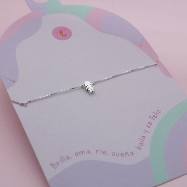 Pulsera Cadena en Plata Niña