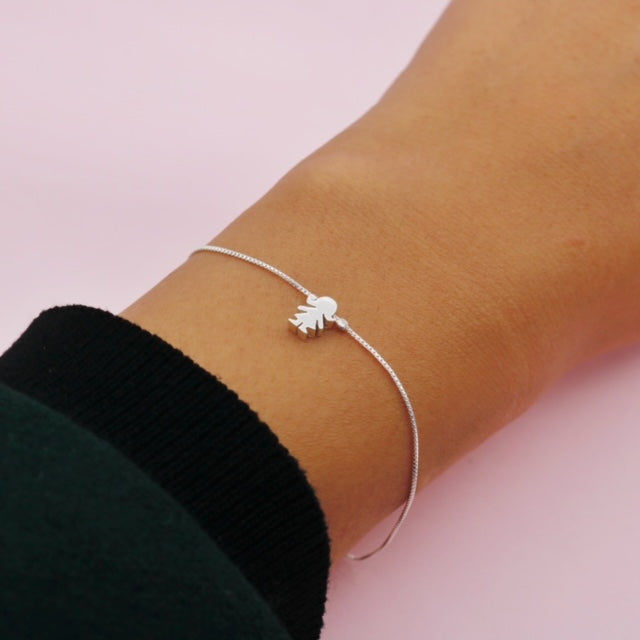 Pulsera Cadena en Plata Niña