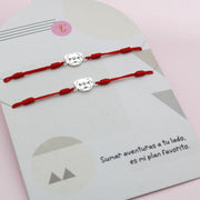 Set de Pulseras Pareja en hilo PUG