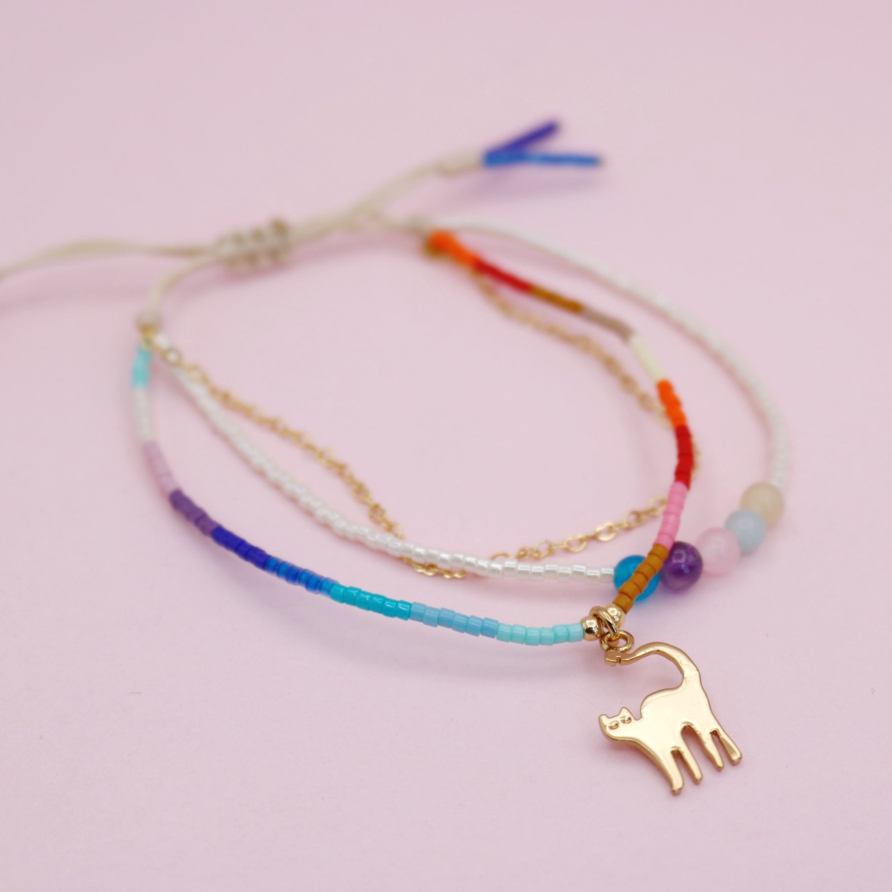 Pulsera Triple Gato Encanto de Sirena