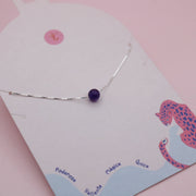 Collar en Plata Amatista