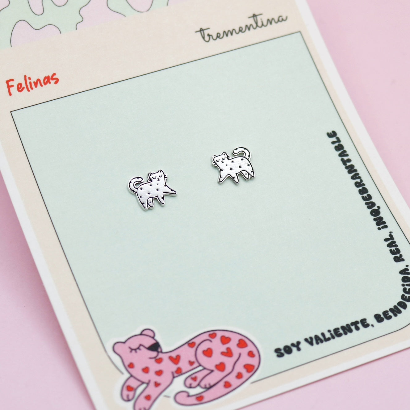 Topos De Plata Gatico Estrellado