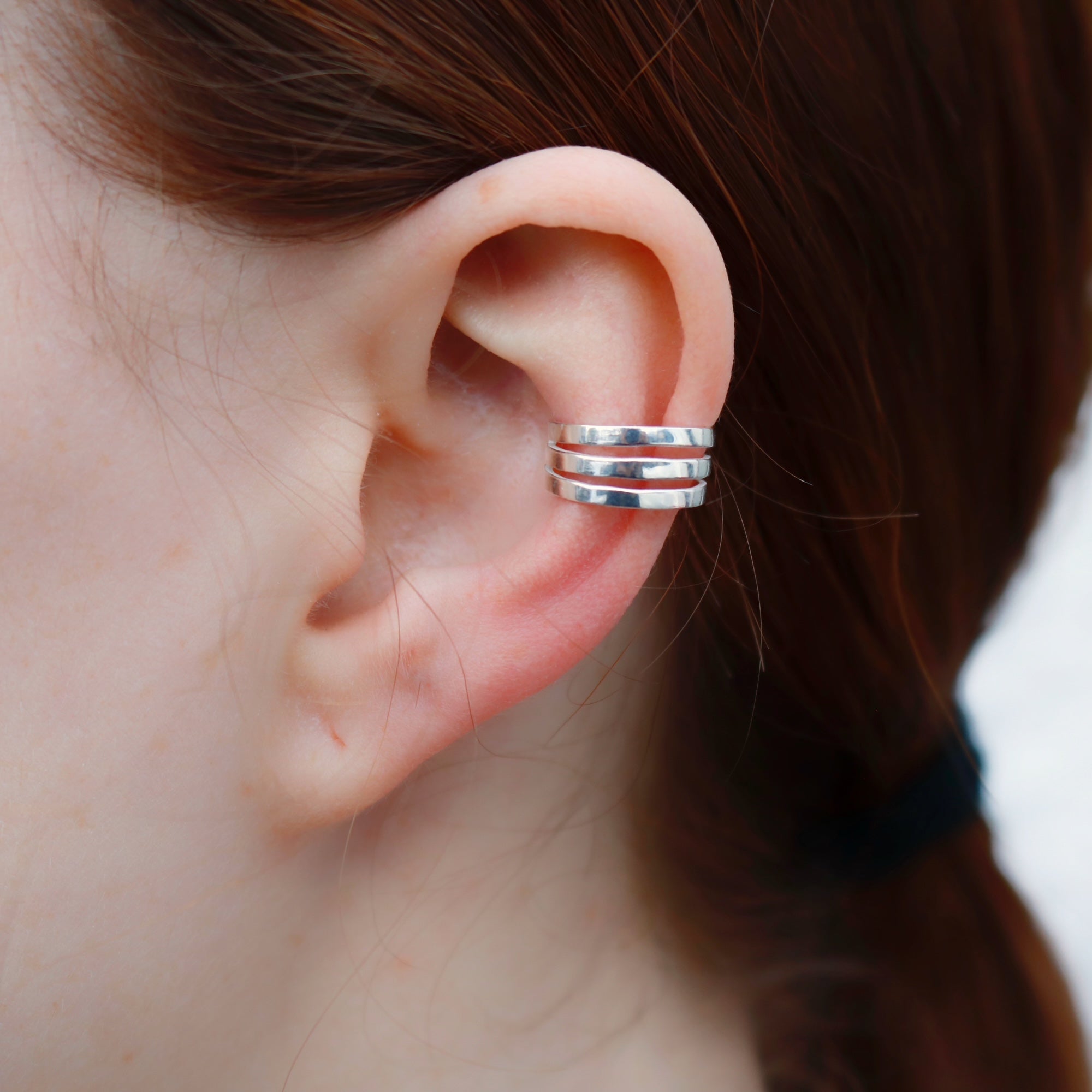 Earcuff De Plata Lineal