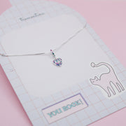 Collar de Plata Corazón Radiante