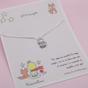 Collar en Plata "El Principito" Zorrito con saquito