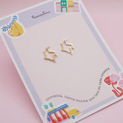 Topos Dorados Silueta Mapa de Colombia