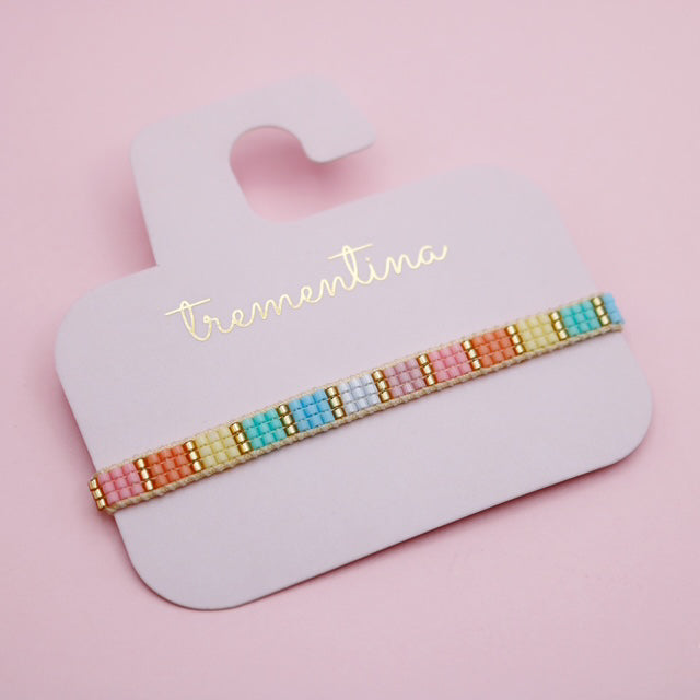 Pulsera Mostacilla Miyuki Colores Pastel