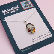 Collar de Plata Virgen de Guadalupe Encapsulada