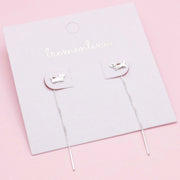 Aretes de Plata Perrito Salchicha