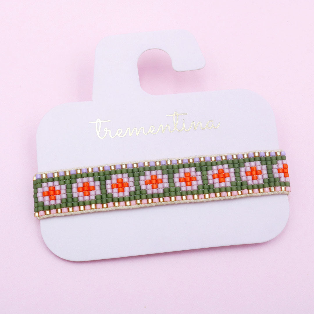 Pulsera Mostacilla Bloom Verde