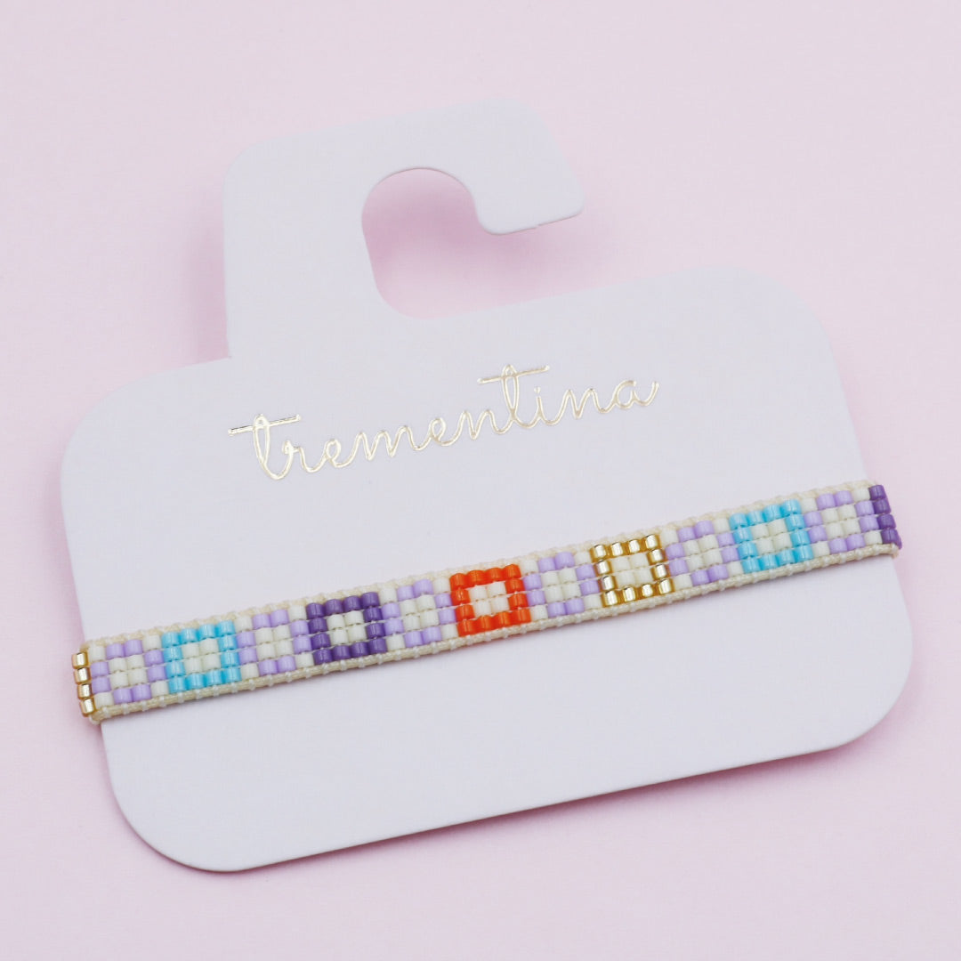 Pulsera Mostacilla Geometría de Colores