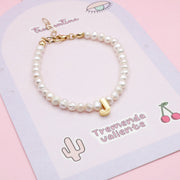 Pulsera Mi Inicial Perla