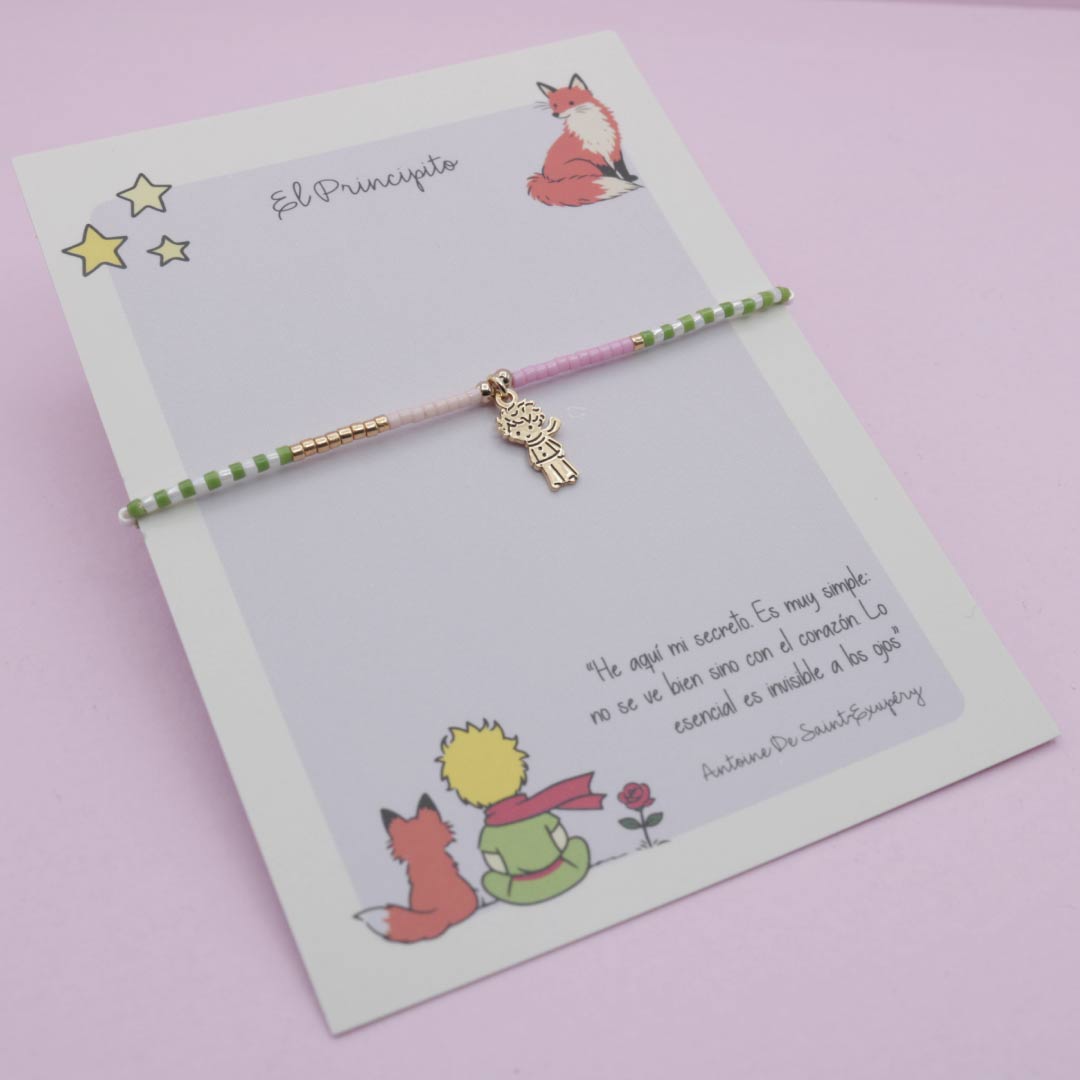 Pulsera Principito Dorado Pastel