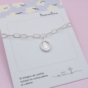 Pulsera Virgen Milagrosa en Plata