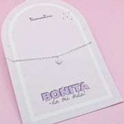 Pulsera Corazón Circones en Plata