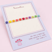 Pulsera Delgada Flores Miyuki Multicolor