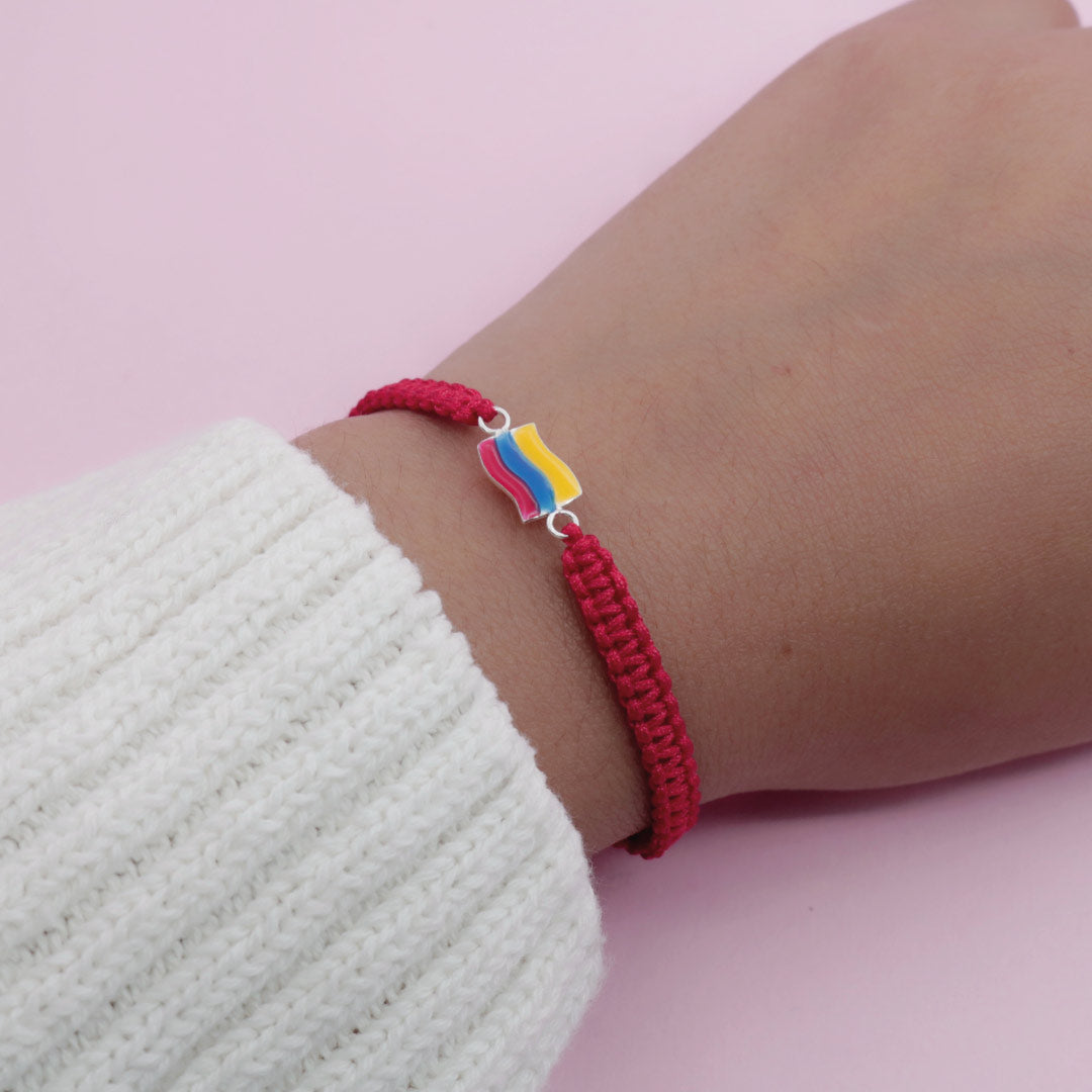 Pulsera Tejida Bandera de Colombia