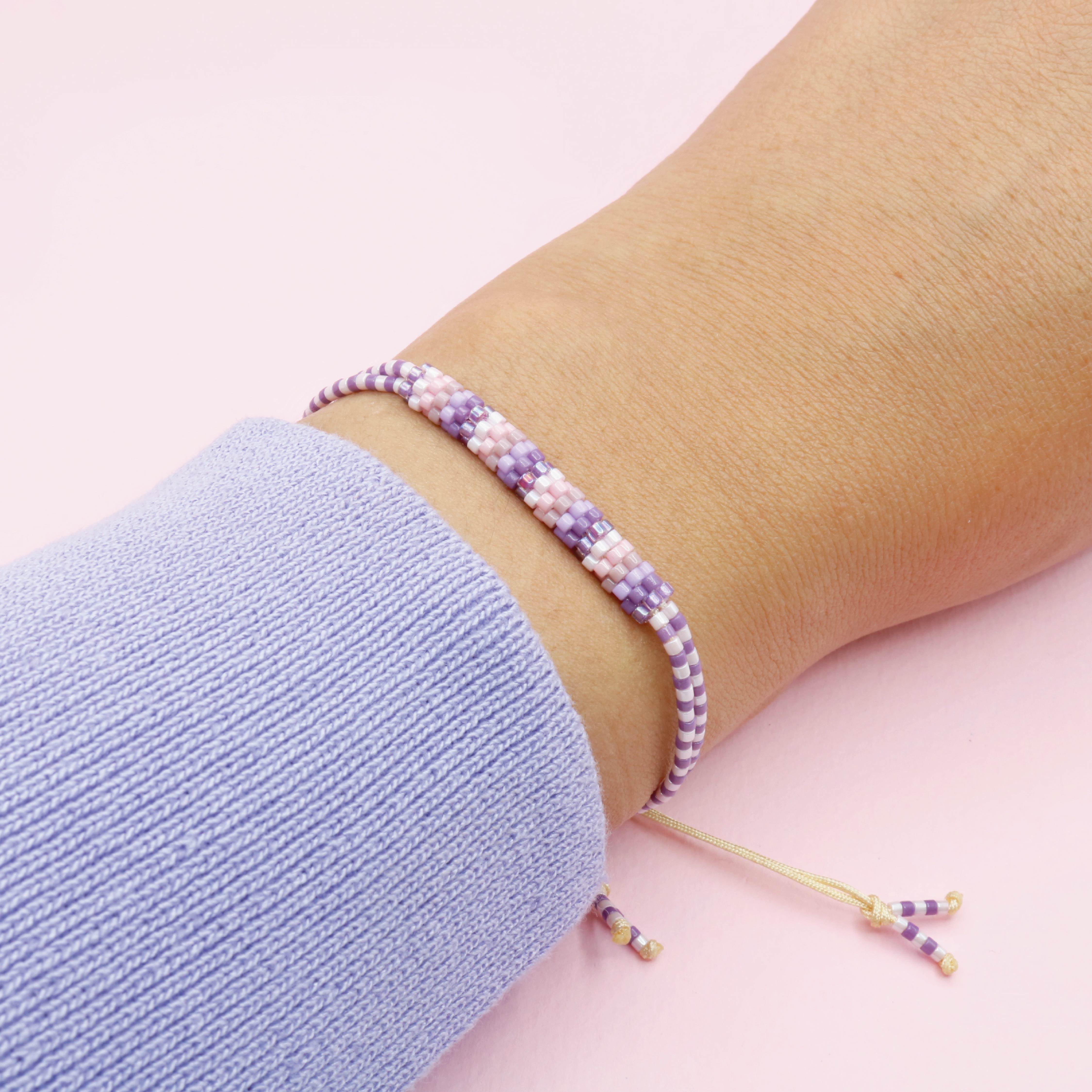 Pulsera Mostacilla Sweet Lila