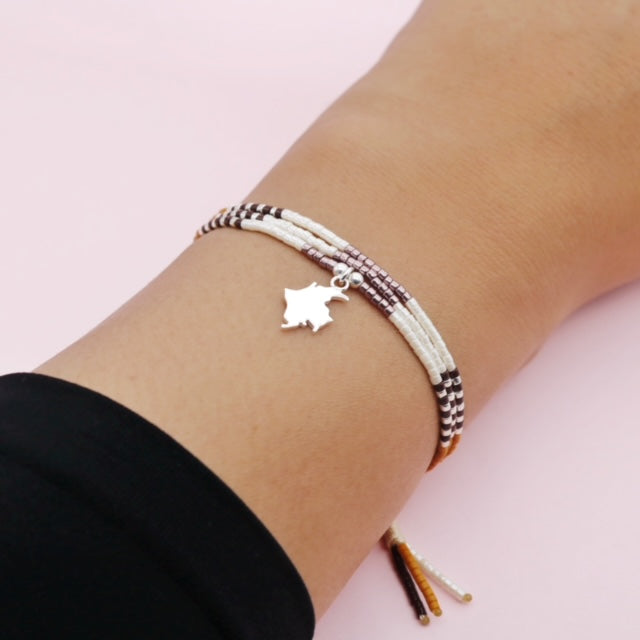 Pulsera Mostacilla Triple Colombianita