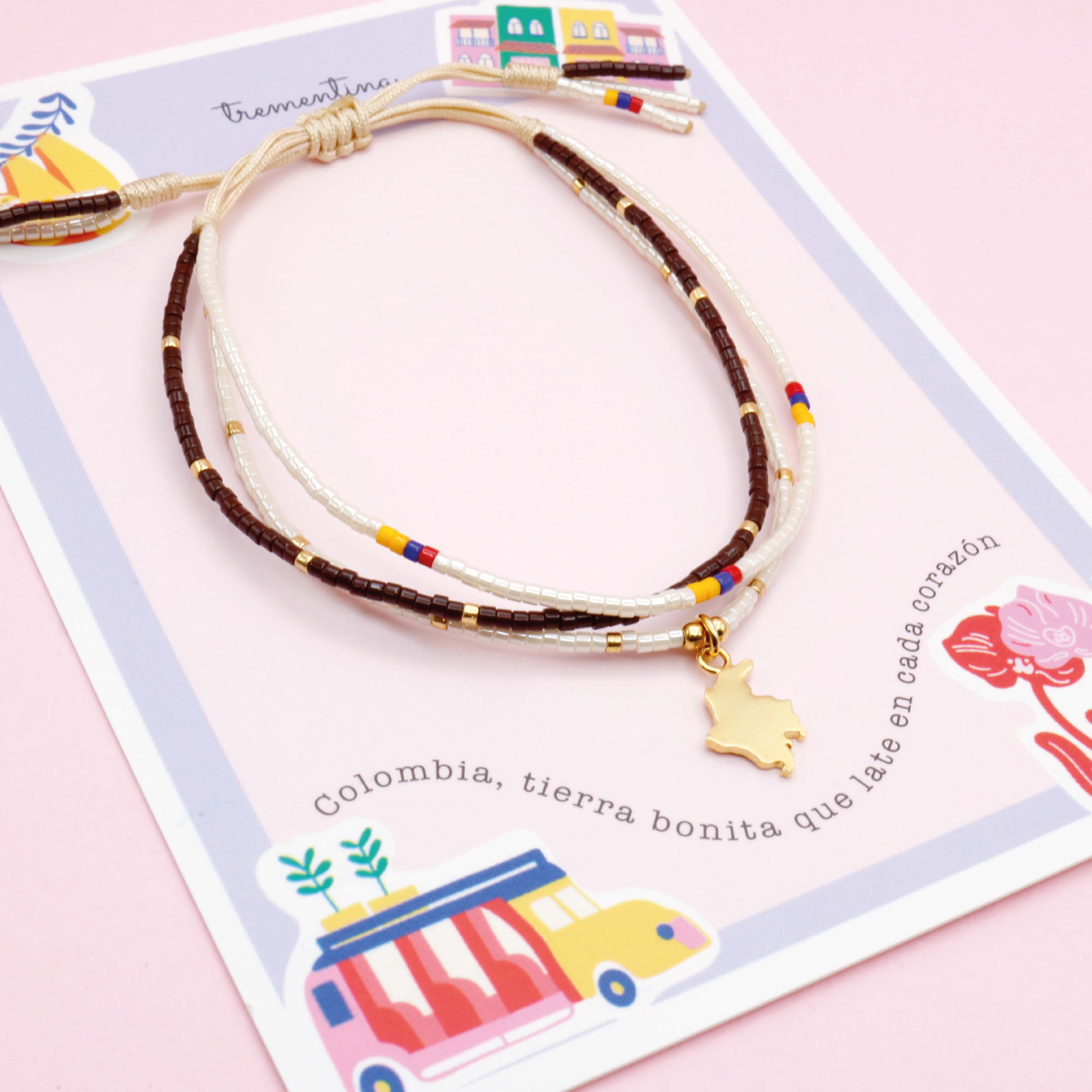 Pulsera Triple Dorada Colombia