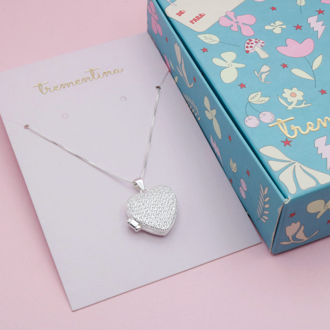 Relicario Corazón en Plata Circones