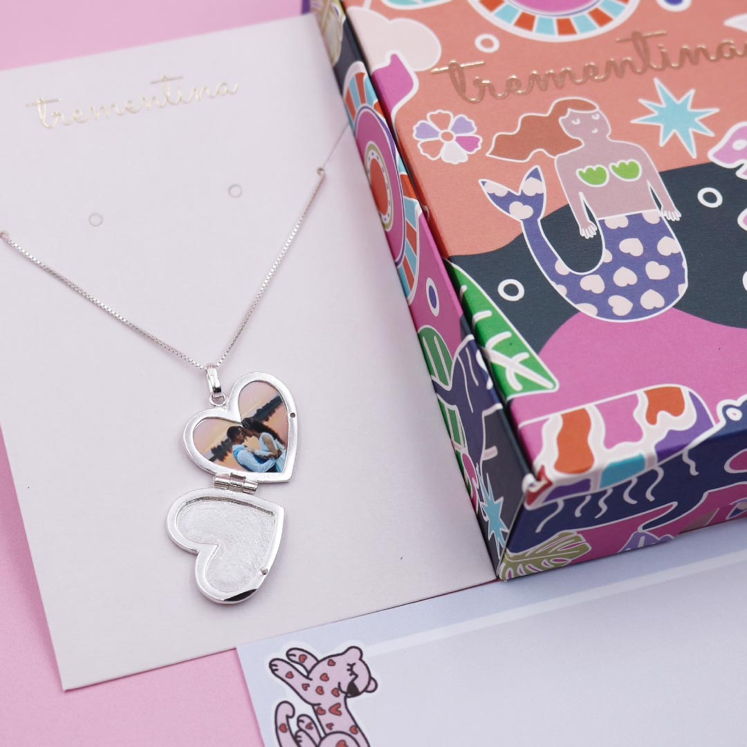 Relicario Corazón Amor y Gratitud