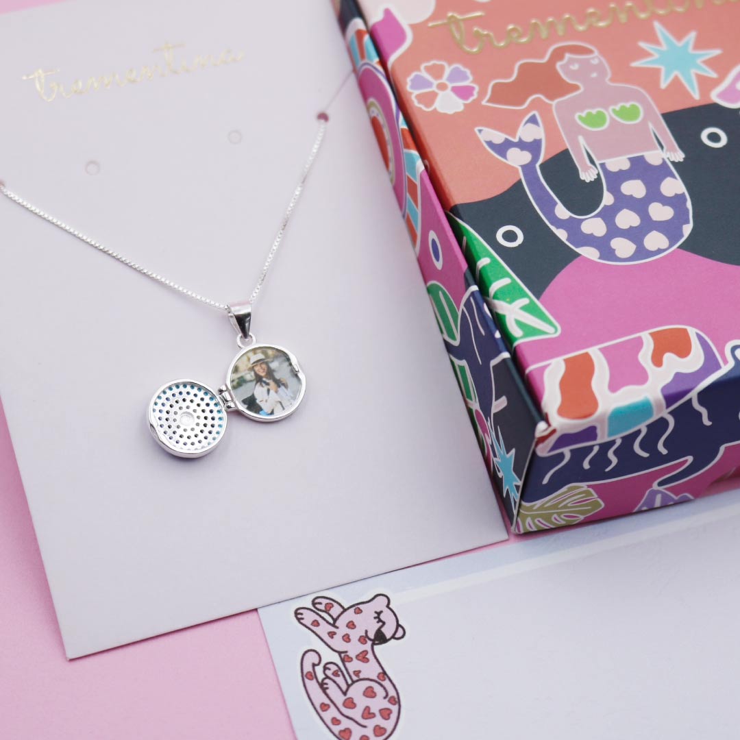 Relicario en Plata Pequeño Ojo