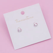 Topos de Plata Mariquita Brillos Rosados